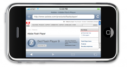 Ingen flashplayer til iPhone…