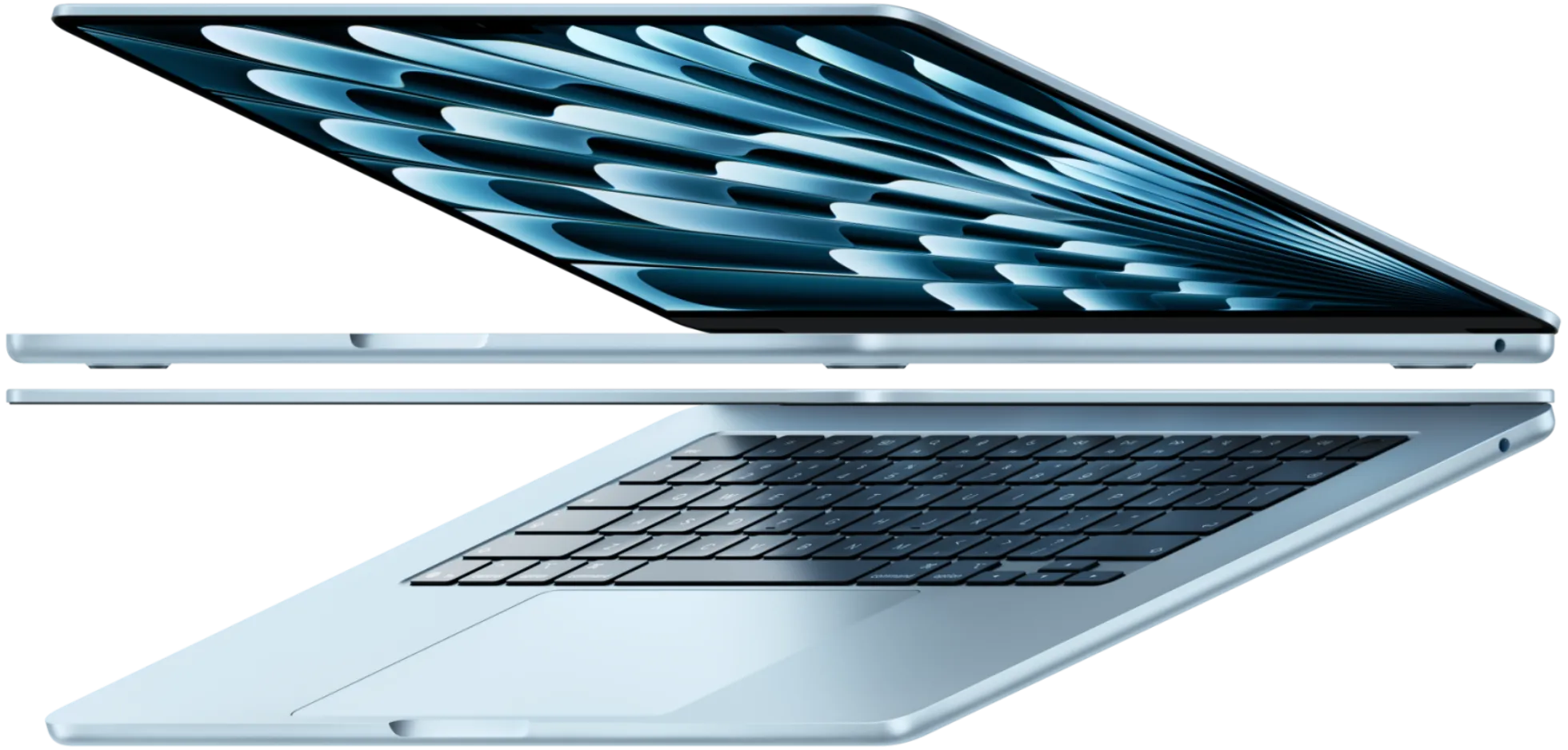MacBook Air fotograferet i flere farver og vinkler