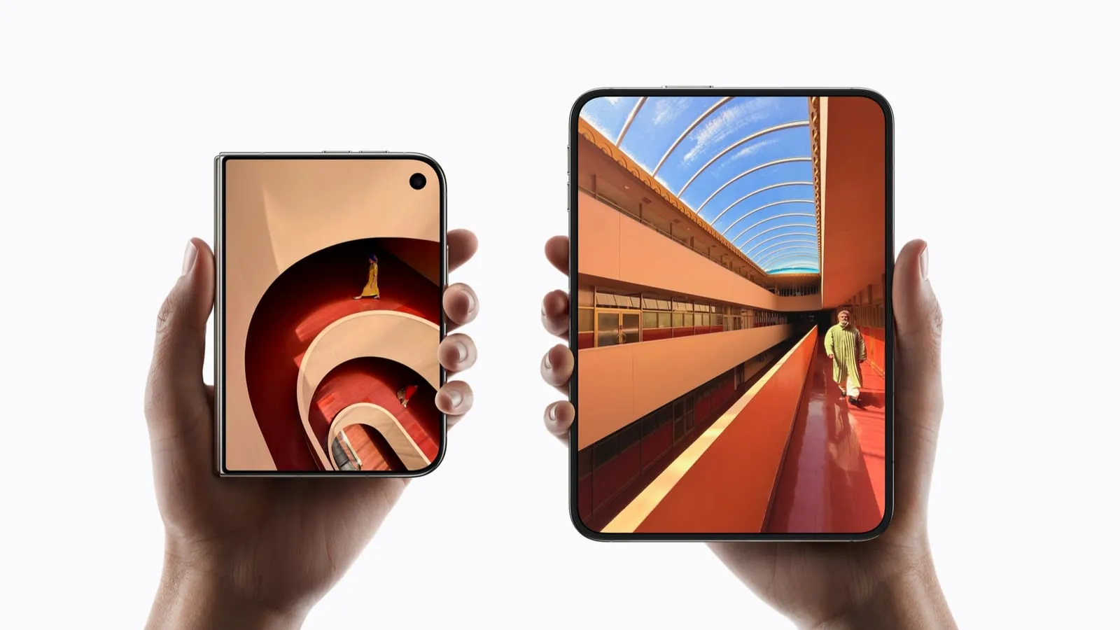 iPhone Duo foldet ud og foldet sammen