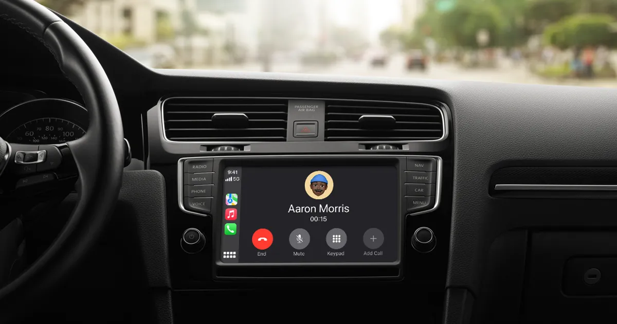 CarPlay på en bils skærm