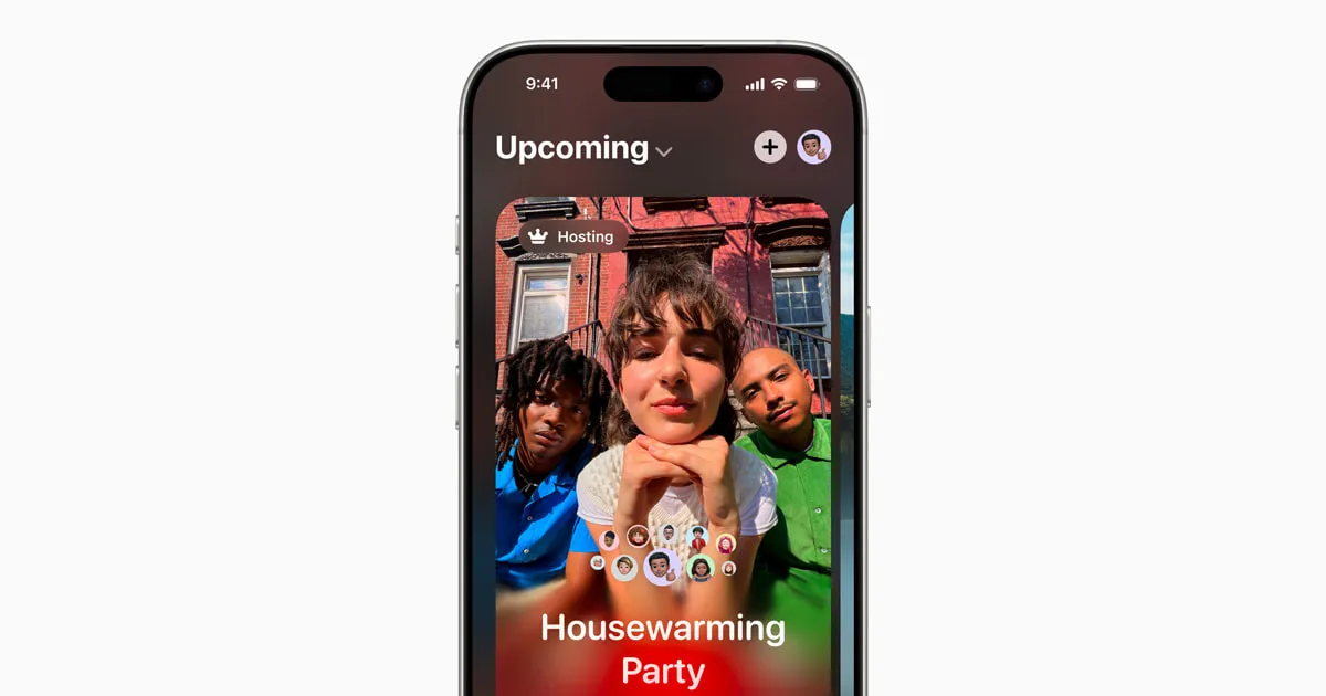 Introducing Apple Invites, a new app that brings people together, billede fra Apple